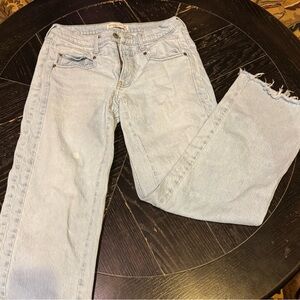 Abercrombie & Fitch Light Blue Wide Leg Pants